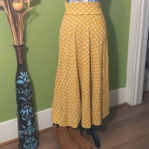Effie's Heart skirt boho dress  mustard dots large